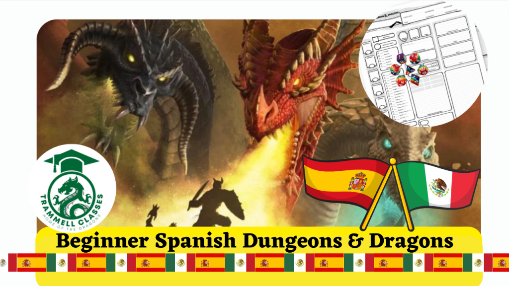 Beginner Spanish DnD Dungeons and Dragons Roleplaying Game Level 1