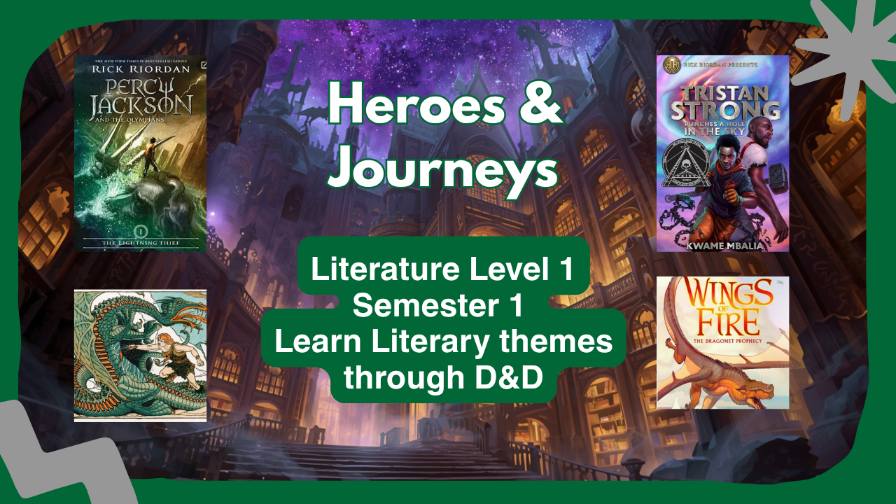 Heroes & Journeys: Literature & D&D Adventure — Semester 1